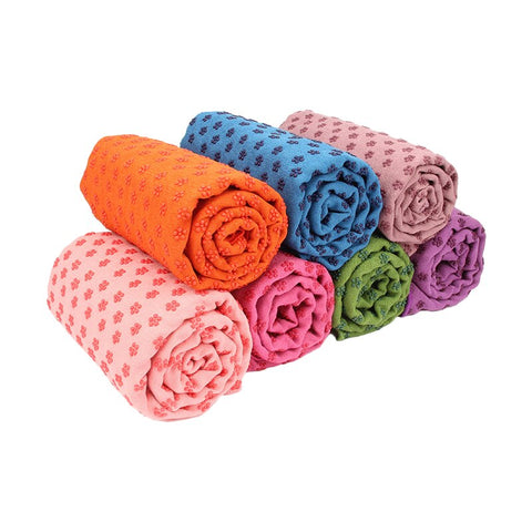 Image of Yoga Mat Cover Towel Blanket For Fitness Exercise.