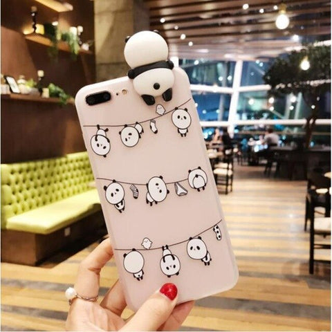 Image of 3D Cute Cartoon Panda For iPhone