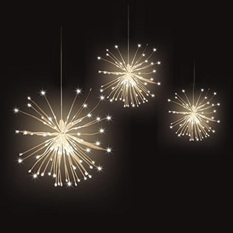 Image of Festival Hanging Starburst String Lights.