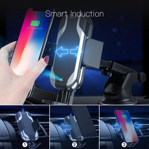 Image of Smart Wireless Car Charger Holder.