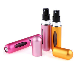 Portable Mini Aluminum Refillable Perfume Bottle  Cosmetic Containers.