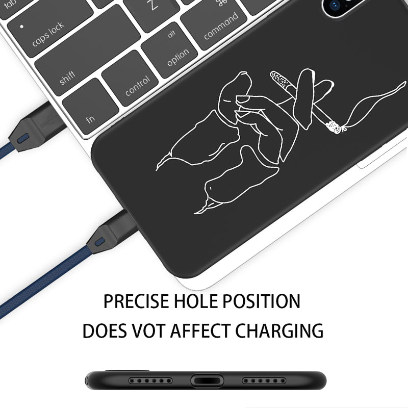 Abstract Art Lover Face Phone Case For iPhone