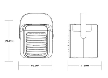 New portable water cooling fan