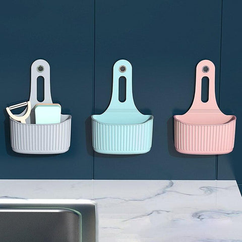 Image of Hanging Bag Kitchen Sink Sponge Storage.