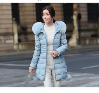 Faux Fur Women Winter Jacket.