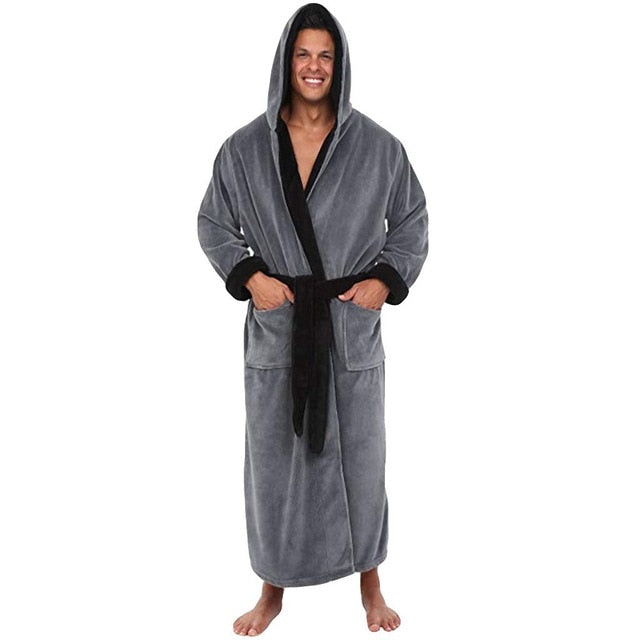 Men's Winter  Long Sleeved Dressing Gown.