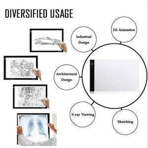 LED Graphic Digital Drawing Tablet Aircraft A4 Copy Table LED Board.