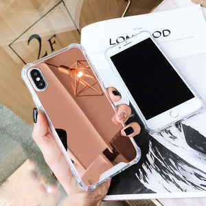 Luxury Plating Mirror Phone Case For iPhone