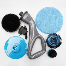 4pcs Cordless Hurricane Muscle Scrubber Electric Cleaning Brush
