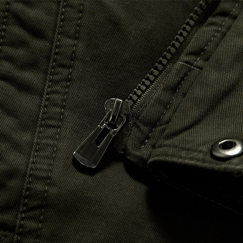 Image of Cotton Military Jacket.