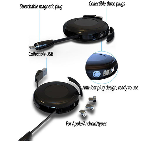 Image of 3 In 1 USB Magnetic USB Cable
