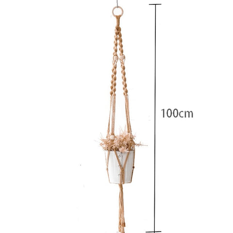 Image of Handmade Macrame Plant Hanger Wall Decoration