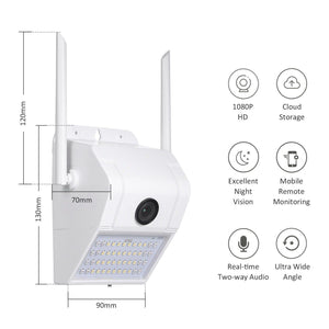 1080P Multifunctional WIFI Wireless Surveillance Outdoor Wall Light Webcam.