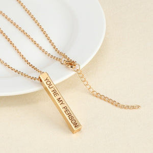 Engraving Personalized Couple Necklace