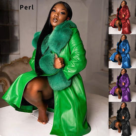 Fur Collar Zipper Coat