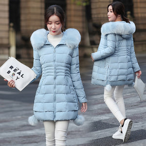 Faux Fur Women Winter Jacket.