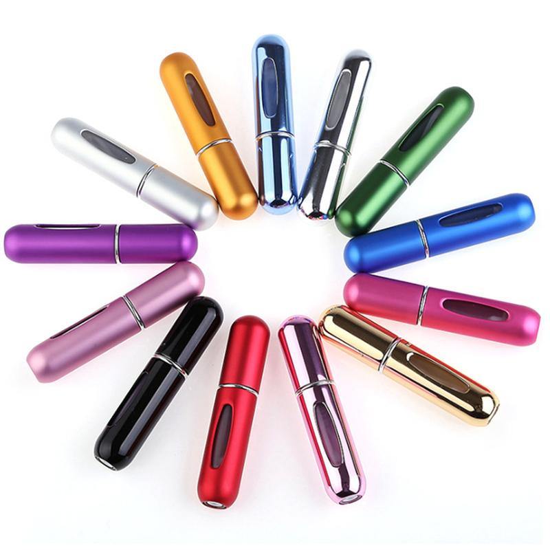 Portable Mini Aluminum Refillable Perfume Bottle  Cosmetic Containers.