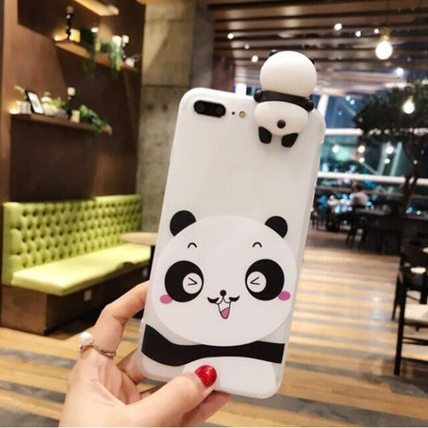 Image of 3D Cute Cartoon Panda For iPhone