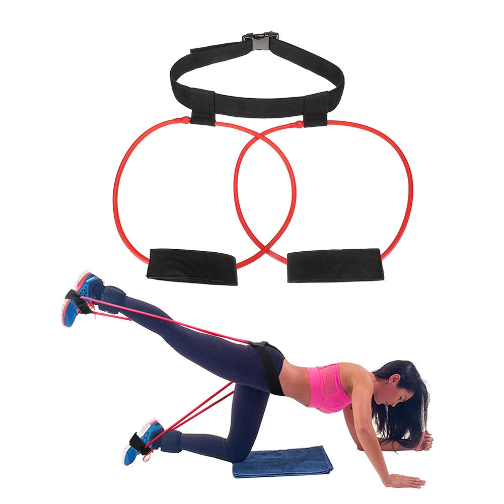 Women Leg Glute Lifter Rubber Loop Exercise Yoga Fitness Workout.