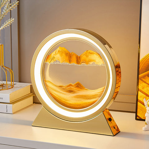 Image of Creative Flow Sand Painting Sand Table Lamp