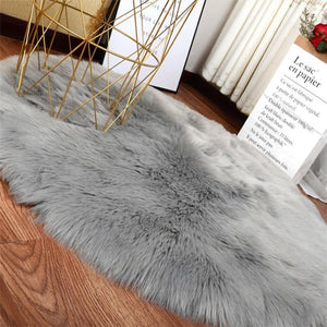 Soft Artificial Rug Chair Cover Bedroom Mat.