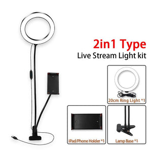 8inch LED Ring Light kit for Makeup Tutorial.