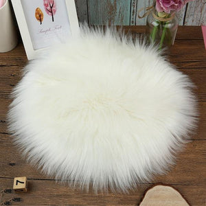 Soft Artificial Rug Chair Cover Bedroom Mat.