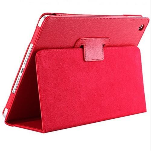 Auto Flip Litchi PU Leather Cover For New ipad.