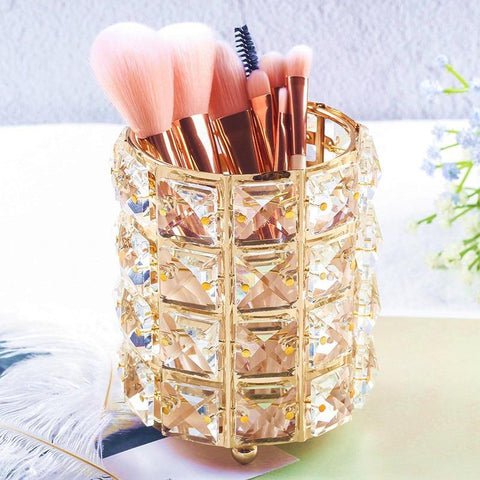 Image of Metal Makeup Brush Storage.