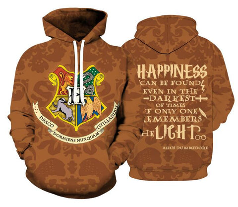 Image of Wizardry Hero Lion Printed Adult Sweatshirts Magic fans Unisex Hoodies