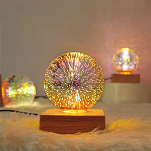 3D Fireworks Atmosphere Table Lamp