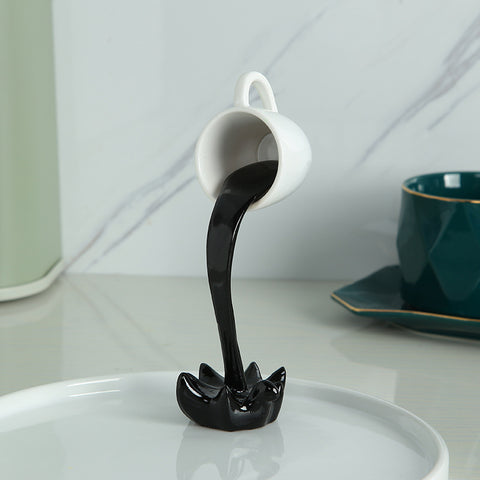 Image of Coffee Cup Hanging Spoof 3D Three-Dimensional