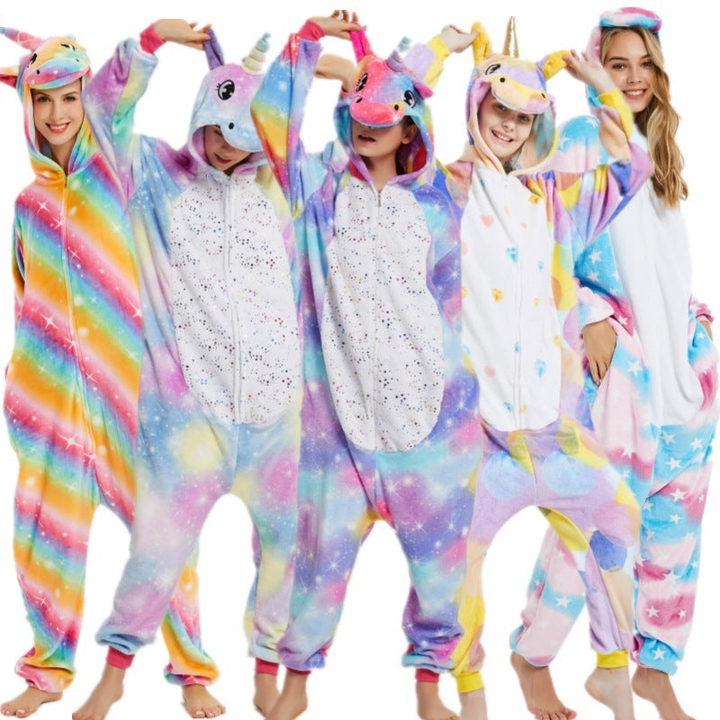 Unicorn Rainbow One-Piece Pajamas