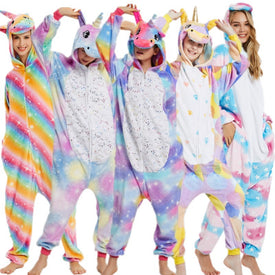 Unicorn Rainbow One-Piece Pajamas