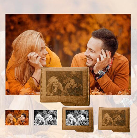 Image of Custom Photo Engraved Wallet