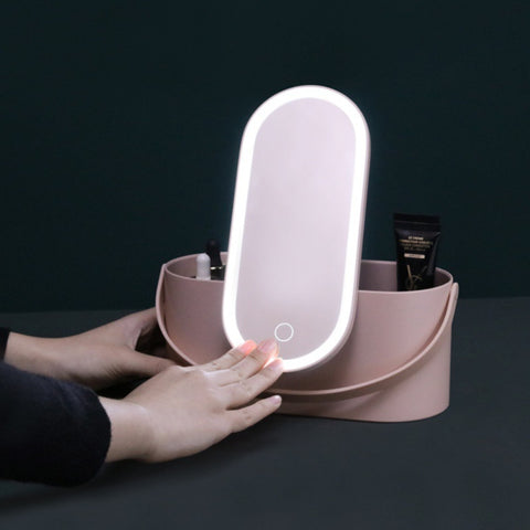 Image of Portable Makeup Case Makeup Mirror