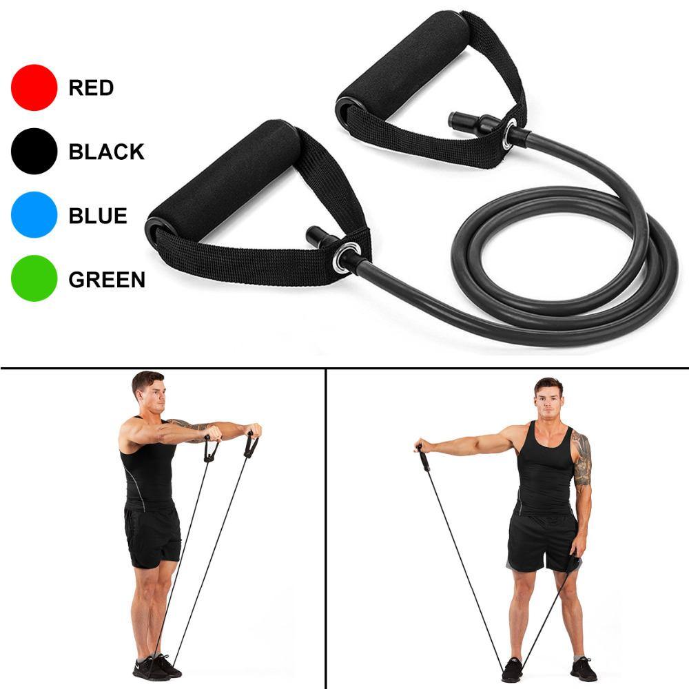 120cm Yoga Pull Rope Elastic Resistance Bands Fitness Workout.