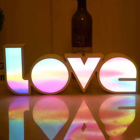 Image of LED Letter Light Box LOVE Modeling Light