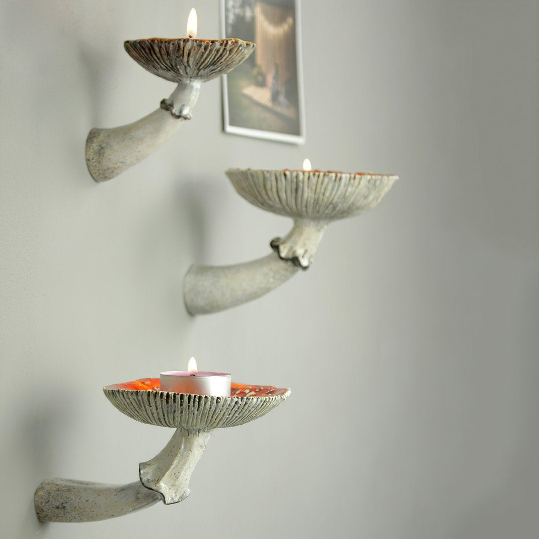 Mushroom Hanging Shelf Wall Rack