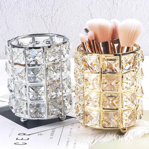 Metal Makeup Brush Storage.