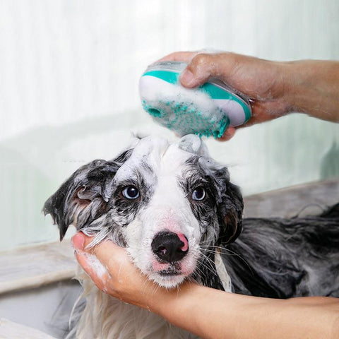 Image of Pet Dog Bath Brush Comb Pet SPA Massage Brush.