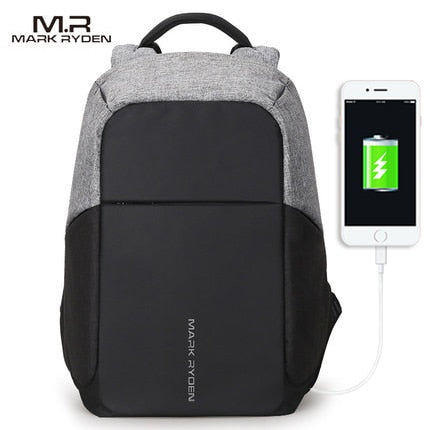 Image of USB charging Men 15inch Laptop Backpacks