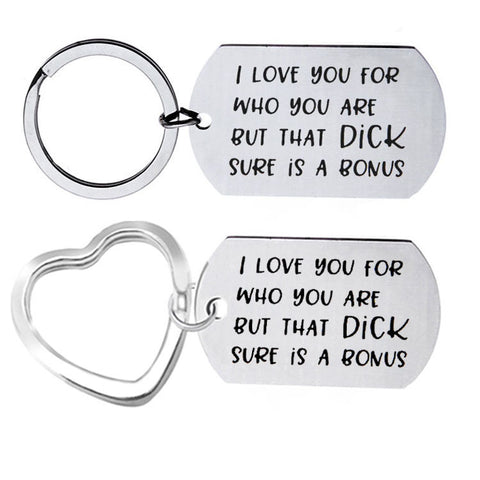 Image of Couple stainless steel keychain