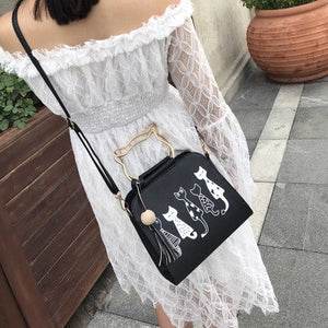 Wooden beads tassel bag