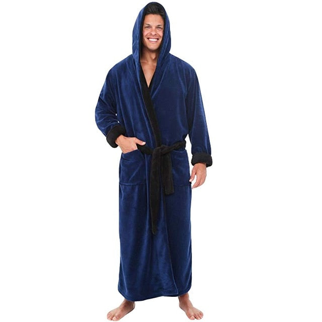 Men's Winter  Long Sleeved Dressing Gown.