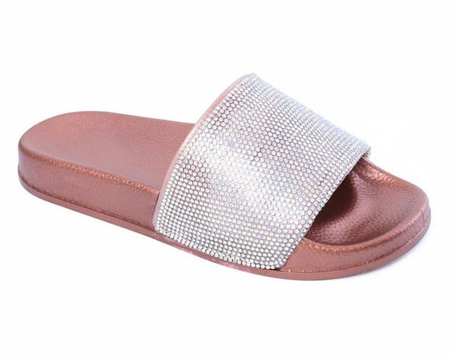 Crystal Diamond Bling Beach Flip Flop