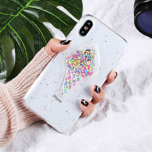3D Dynamic Ice Cream Phone Case For iphone