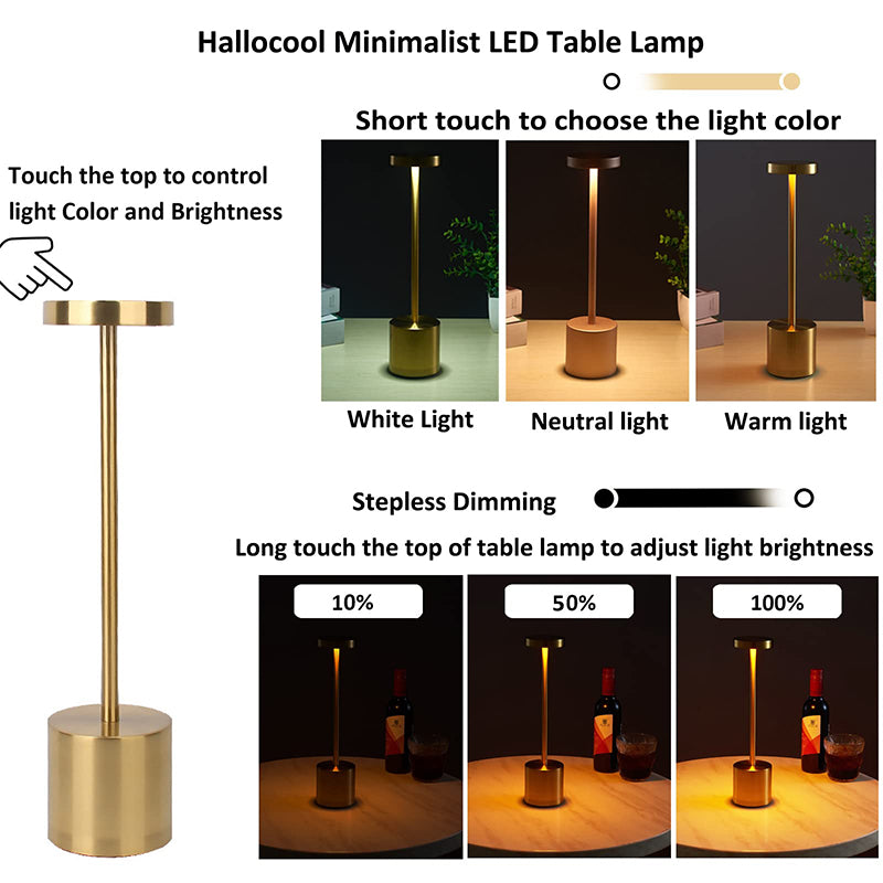 LED Rechargeable Touch Table Lamp