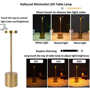 LED Rechargeable Touch Table Lamp