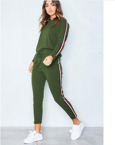 Image of 2 Piece Clothing Set Leisure Sports Suit Sweatshirt+Pants Tracksuit.